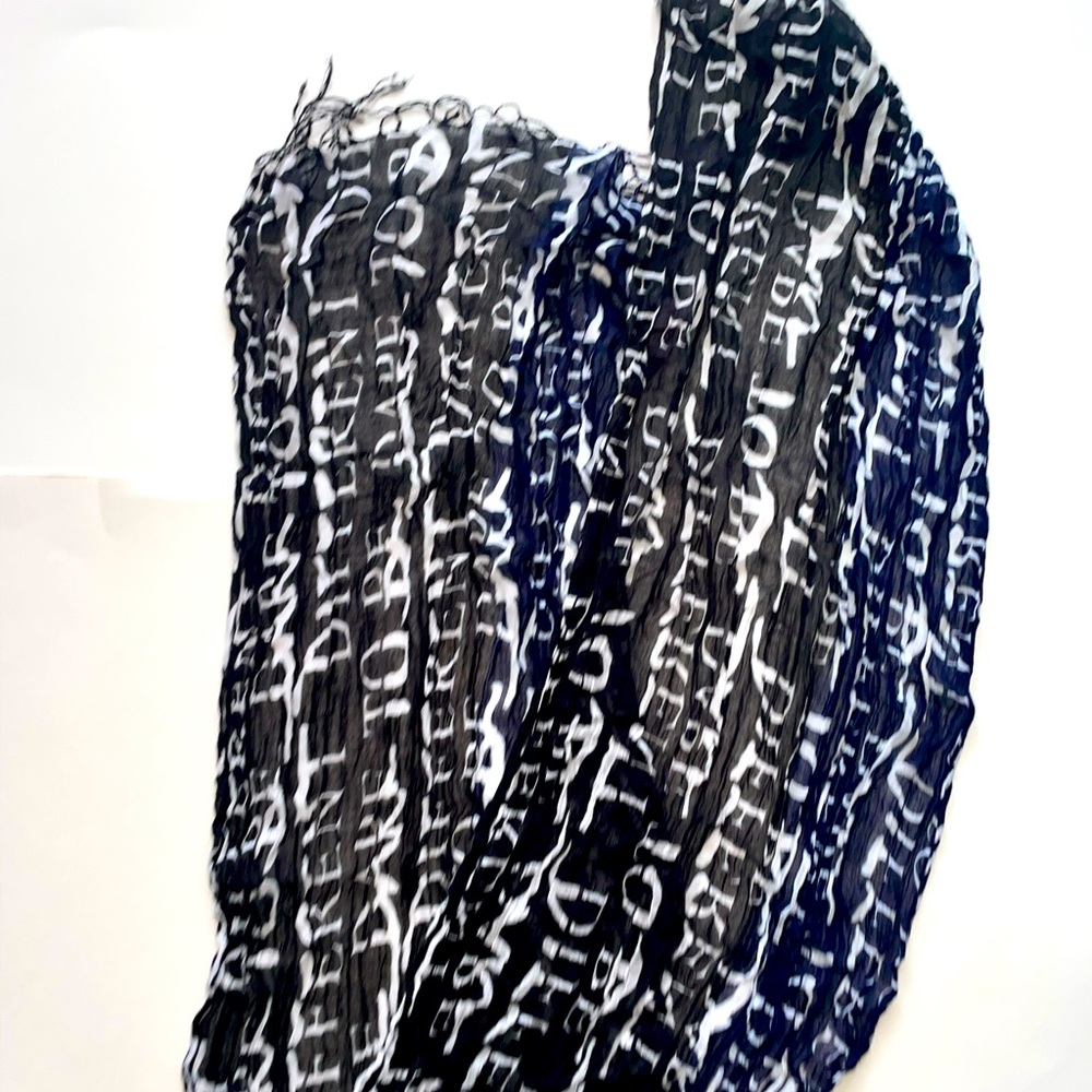 Navy and Black dare to be different scarf